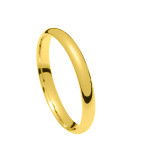 Wedding ring classic yellow gold 3mm